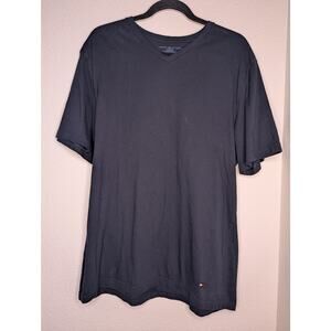 Tommy Hilfiger Men's Navy Cotton Elevated Basic Tee VNeck XL